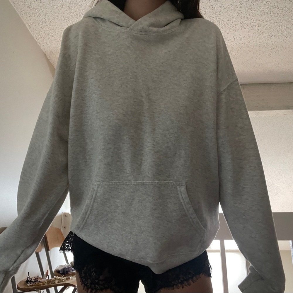 Hollister Light Grey Feel Good Hoodie